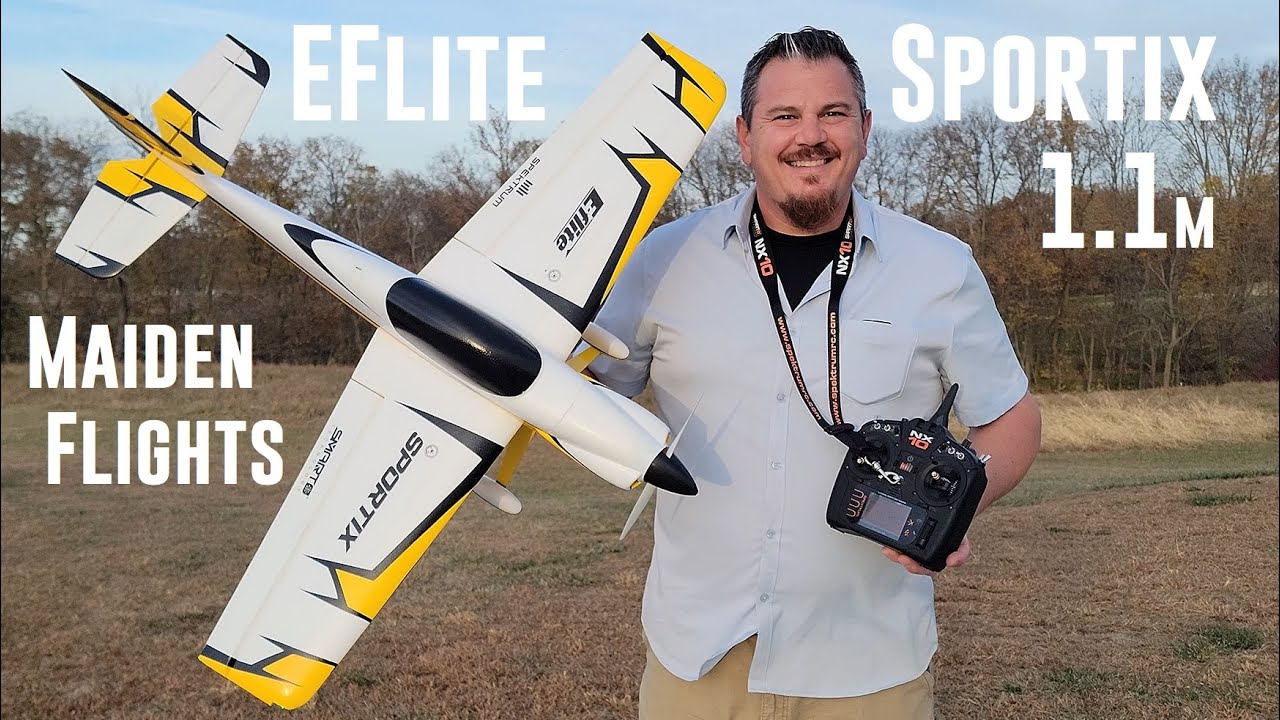 E-flite Sportix 1.1m: Watch Its Exciting Maiden Flights! ✈️