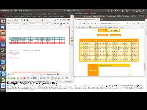 CSC-120 Computing Fundamentals,  Implementing the Vigenere cipher with Python.