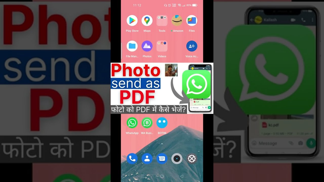 Send Photos as PDFs on WhatsApp Easily 📄 | Step-by-Step Guide