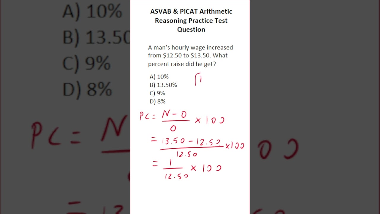 Master Percent Change with ASVAB & PiCAT Practice Questions ๐