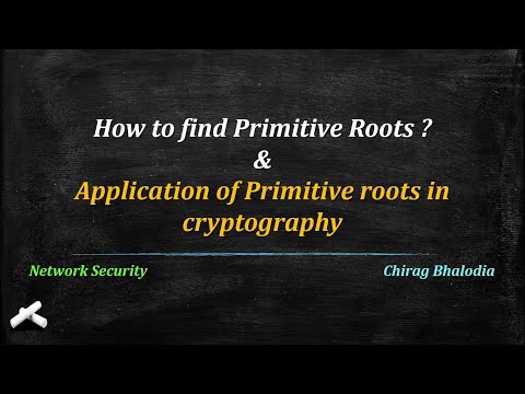 How to find primitive roots of prime number | Application of primtive roots in cryptography