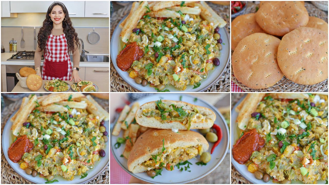 كفتاجي تونسي أصيل مع خبز الطابونة اللذيذ 🍞 – وصفة سريعة وسهلة لتحضير سندويتشات مميزة