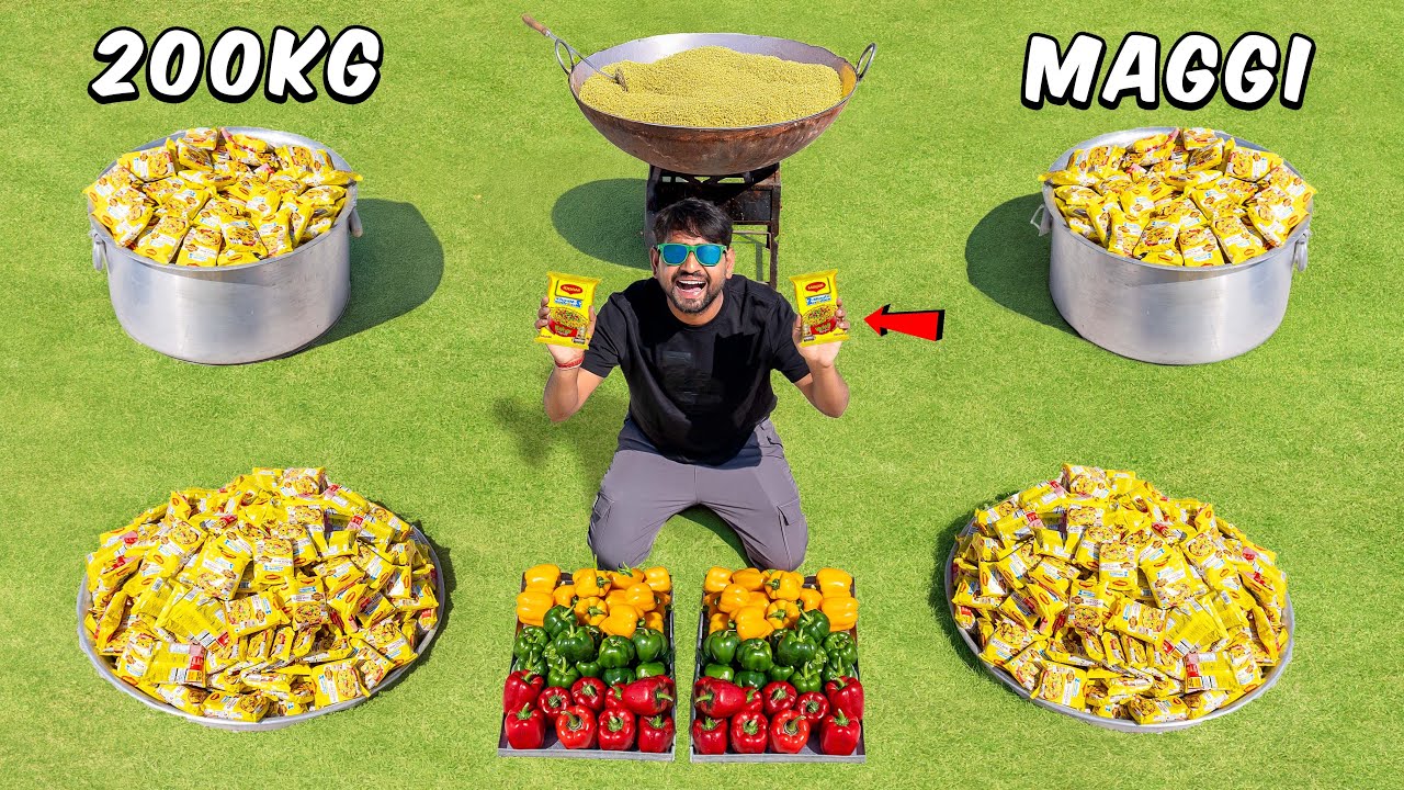 Maggi Cooking Challenge: 200Kg🔥