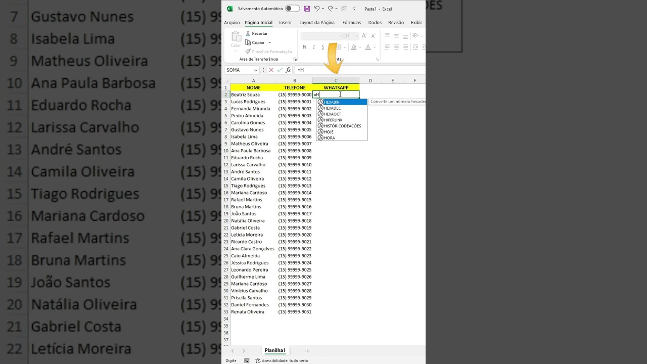Criar Hiperlink para WhatsApp no Excel 📱