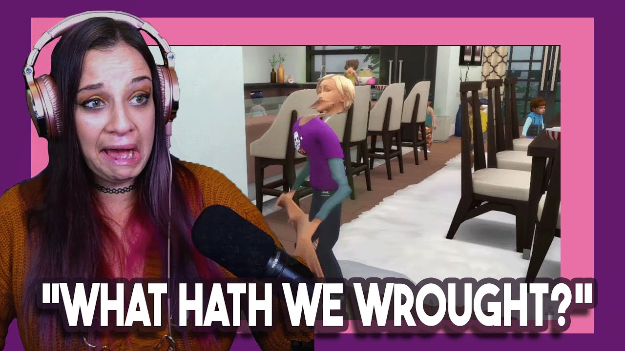 Bartender Reacts to Sims 4: Giving Birth Every Hour 👶