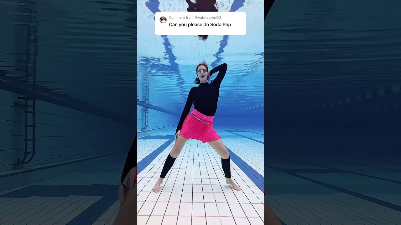 Underwater Soda Pop Dance Challenge 🥤