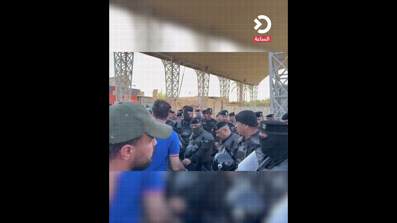 قوات الشغب تمنع توزيع حافظات ماء على المتظاهرين في البصرة 💧