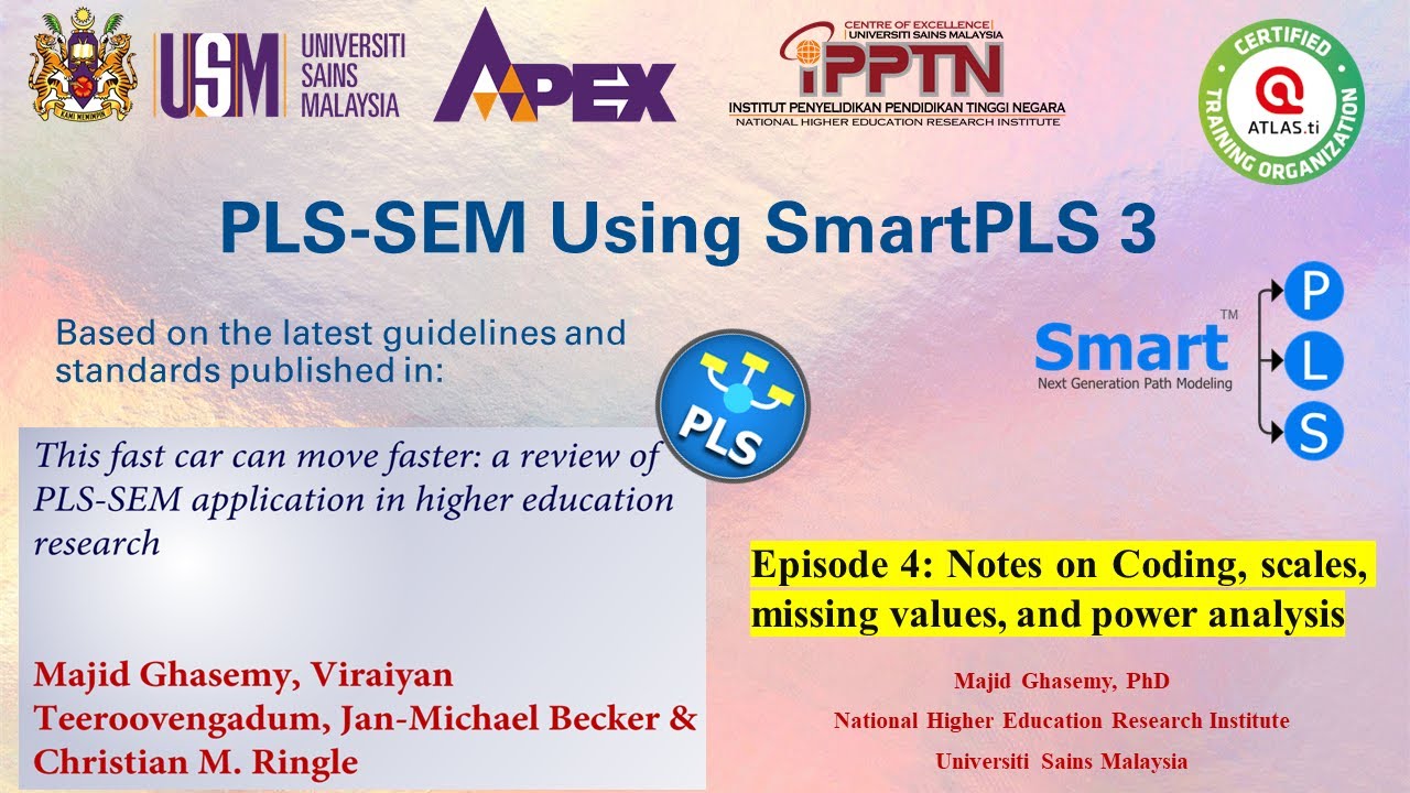 Episode 4: Coding, Scales, Missing Values, and Power Analysis in PLS-SEM