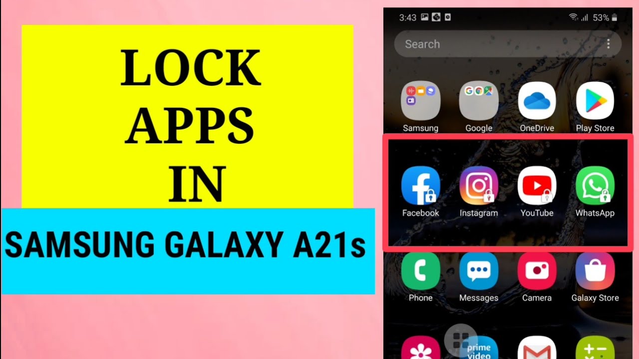 Samsung Galaxy A21s: How to Set App Lock 🔒