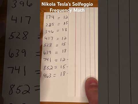 Nikola Tesla’s Solfeggio Frequencies Math