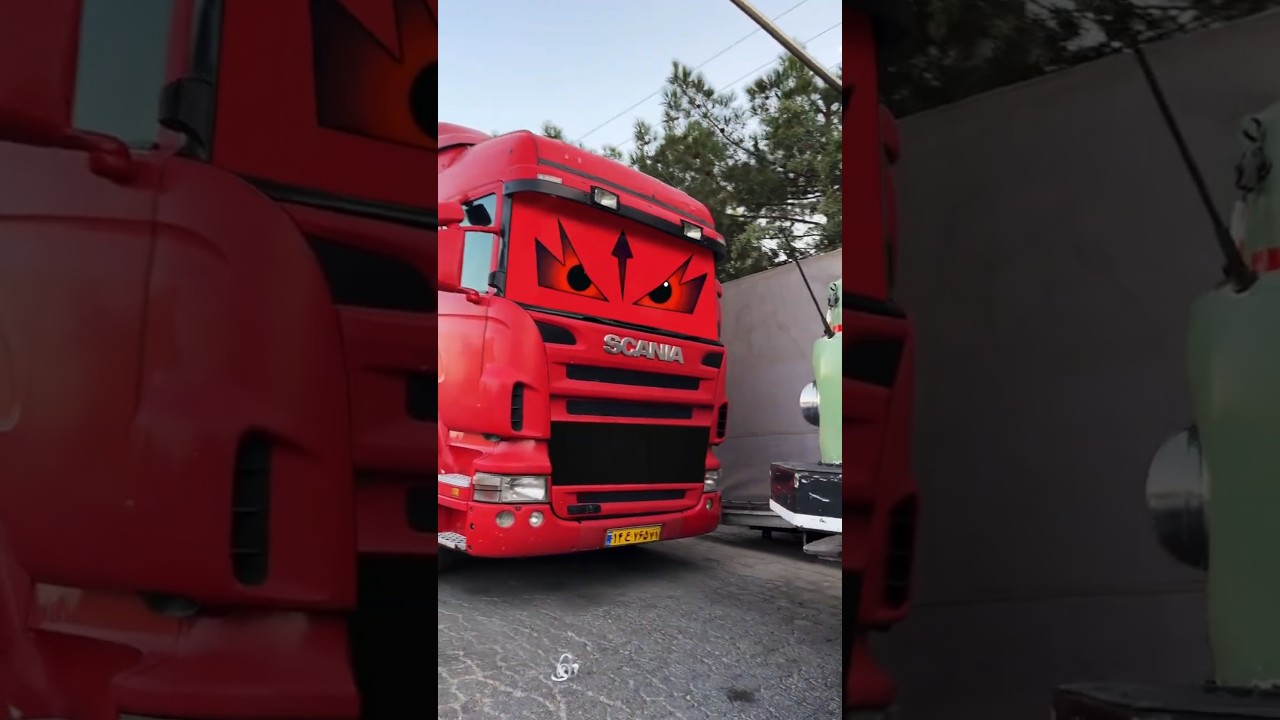 Benz vs Scania: Hilarious Face-Off in Iran 🚛