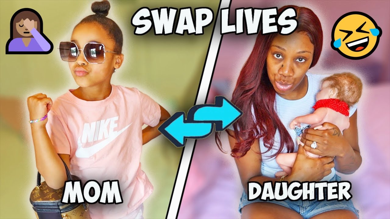 SWAPPING LIVES with my MOM for 24 HOURS