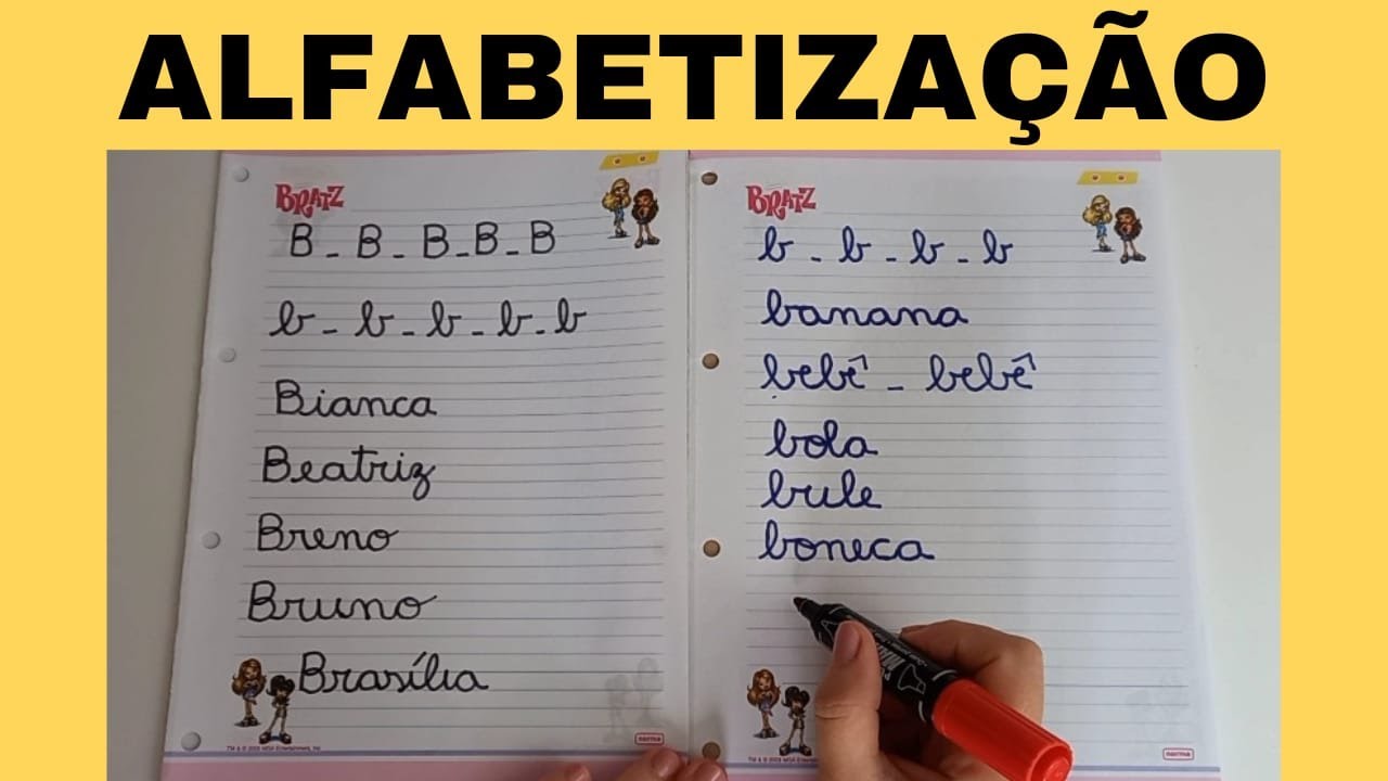 Aprenda Letra B Cursiva Maiúscula e Minúscula ✍️
