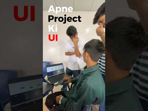 Apne project ki UI aise banaoge toh pakka hackathon jeetoge! 🤩 #hackathon #ui #minivlog #coding