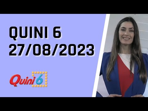 Quini 6 en vivo 27/08/2023 / Resultados del sorteo quini 6 del Domingo 27 de Agosto del 2023