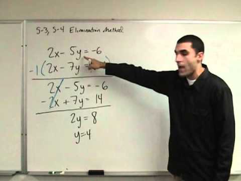 Algebra: Solving Systems with Elimination Method π€