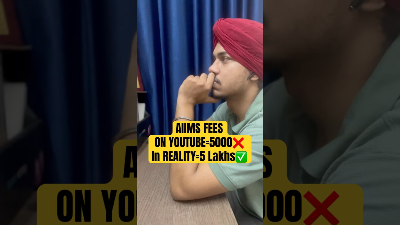 AIIMS me bhi lakhon ke kharche? Fees in reality is 5 lakhs 😱 #aiims #fees #reality #neet2025 #scam