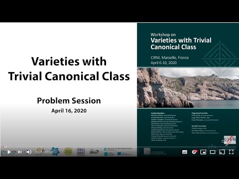 Varieties with Trivial Canonical Class: problem session - CIRM VIRTUAL EVENT
