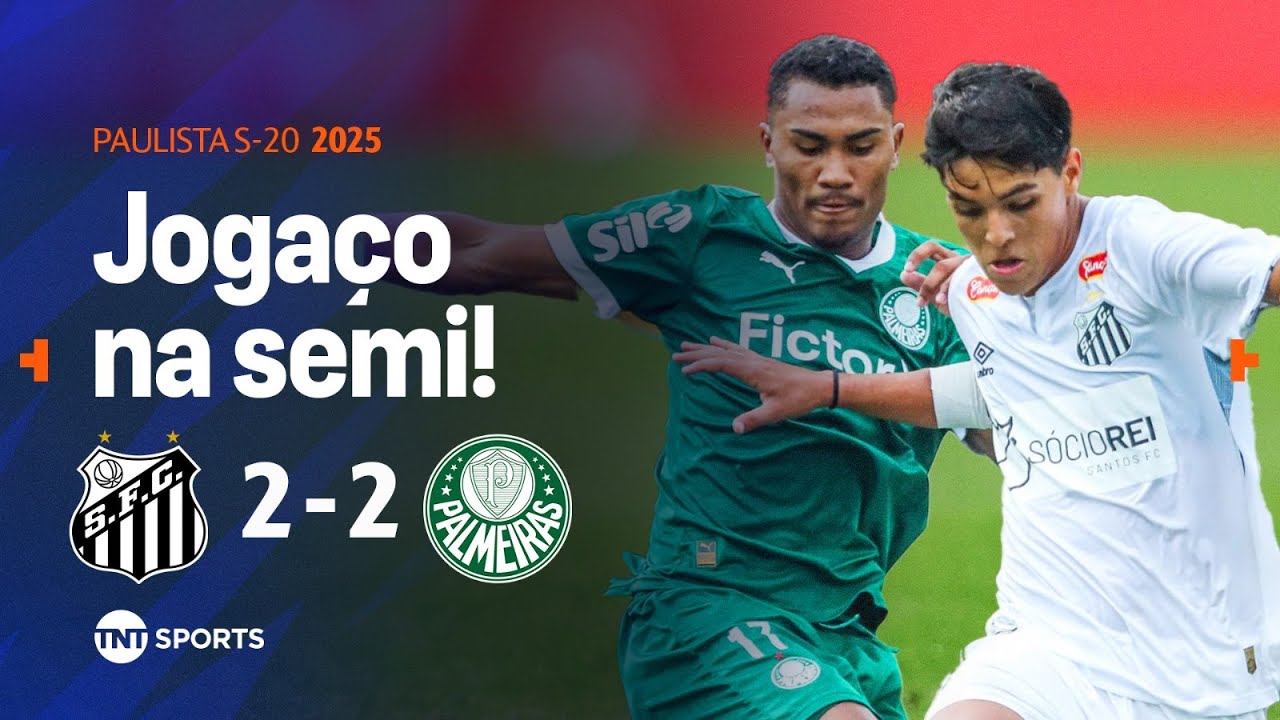 Emoção e Rivalidade: Santos 2x2 Palmeiras na Ida da Semifinal Sub-20 ⚽