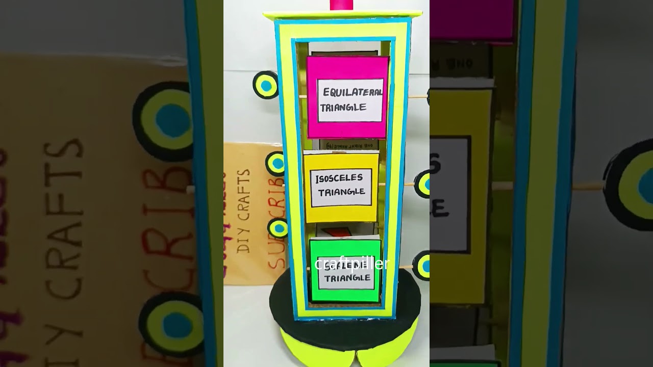 Easy Triangle Working Models for Kids 🛠️ | Craftpiller Shorts