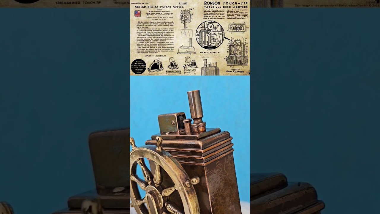 The Iconic Nautical T-T Table Lighter by Ronson (1930s)