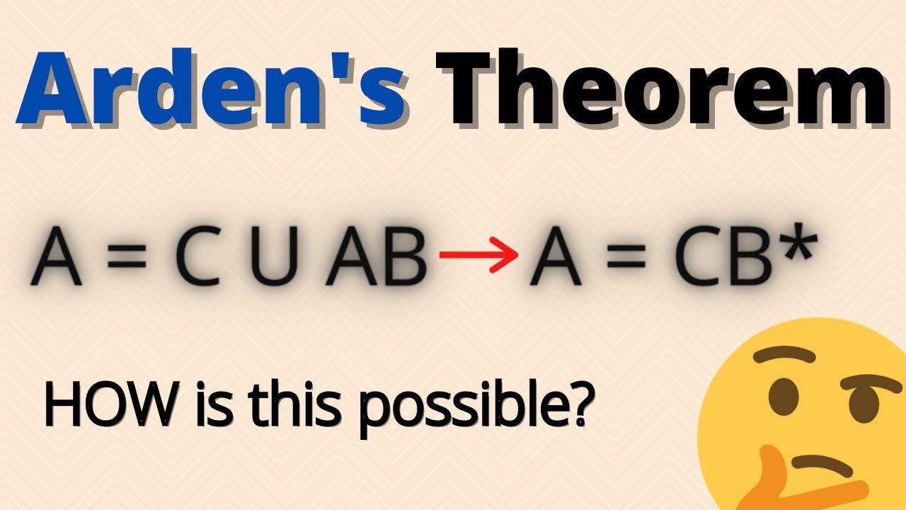 Proving Arden's Theorem: A Step-by-Step Explanation 📖