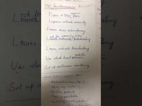 DDoS countermeasures part 1 #networksecurity #securityincomputing #computerscience