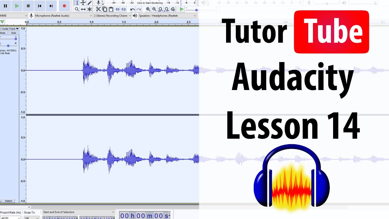 Audacity Tutorial - Lesson 14 - Changing the Volume of Tracks and Rename Tracks