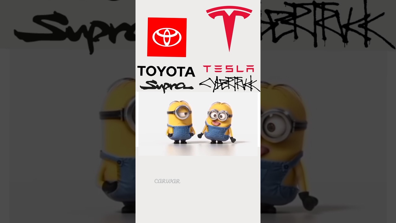 Toyota Supra vs Tesla Cybertruck: Minions Style 😂