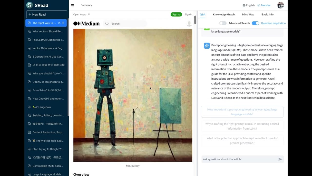 SRead: AI Reading Assistant with Smart Features 📚
