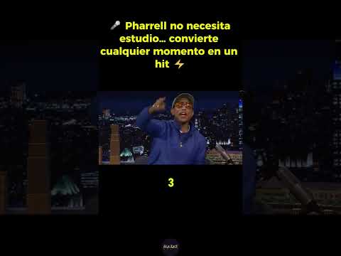 🎤 Pharrell no necesita estudio… convierte cualquier momento en un hit ⚡