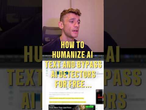How to Humanize AI Text And Bypass AI Detectors for FREE…