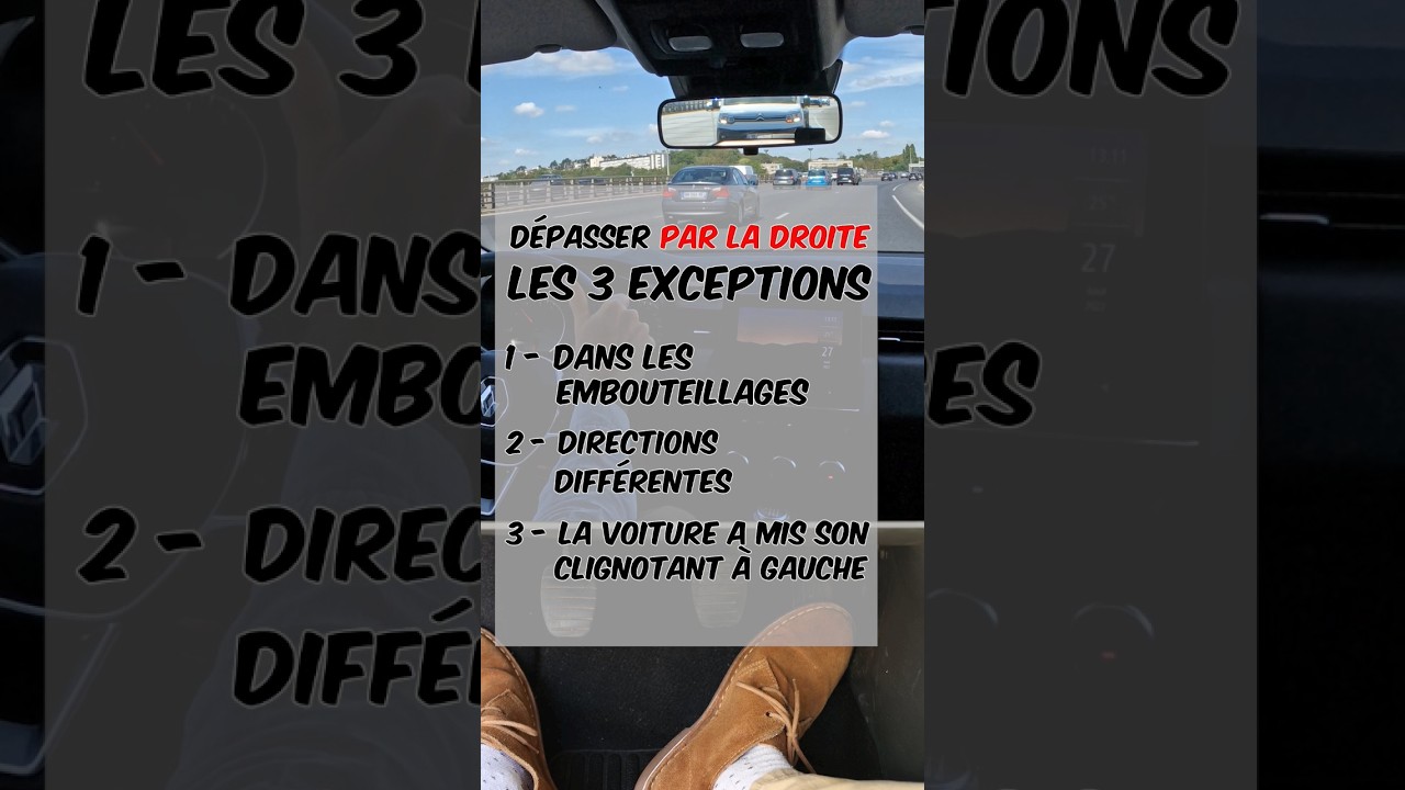 Attention : Risques et Sanctions pour Dépasser par la Droite 🚗