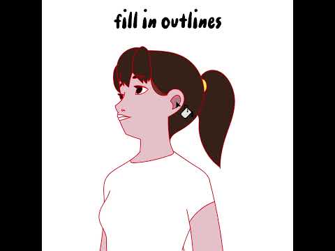 How we color in Adobe Animate #animation #2danimation #framebyframe