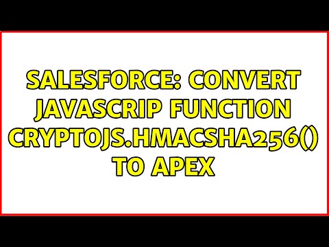 Salesforce: convert javascrip function CryptoJS.HmacSHA256() to apex