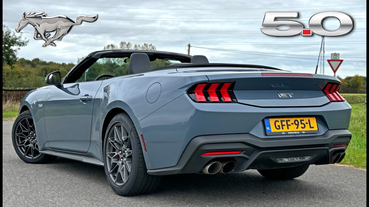 2025 Ford Mustang GT Review on Autobahn 🚗