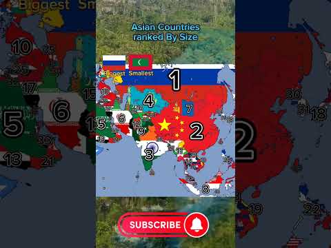 Asian Countries Ranked By Size