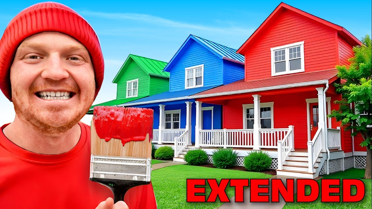 Survived 3 Houses in One Color! 🏠 Extended Edition