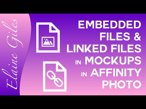 Embedded Files and Linked Files in Mockups in Affinity Photo