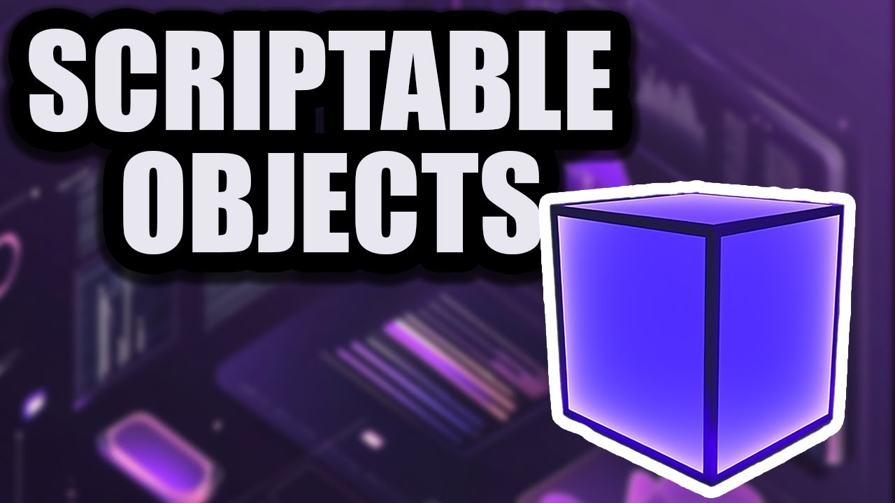 Unity ScriptableObjects Tutorial: Organize Game Data