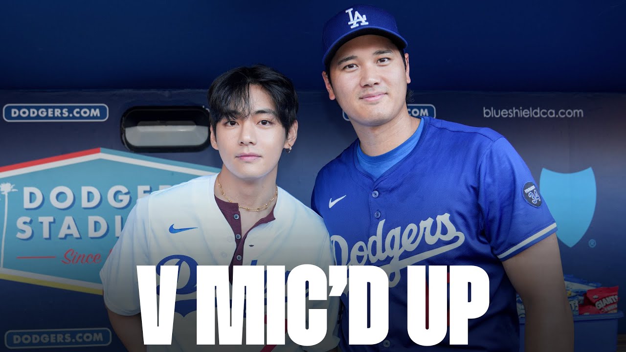 V Goes Behind the Scenes at Dodger Stadium 🎙️ Meet Shohei Ohtani & More Before the First Pitch