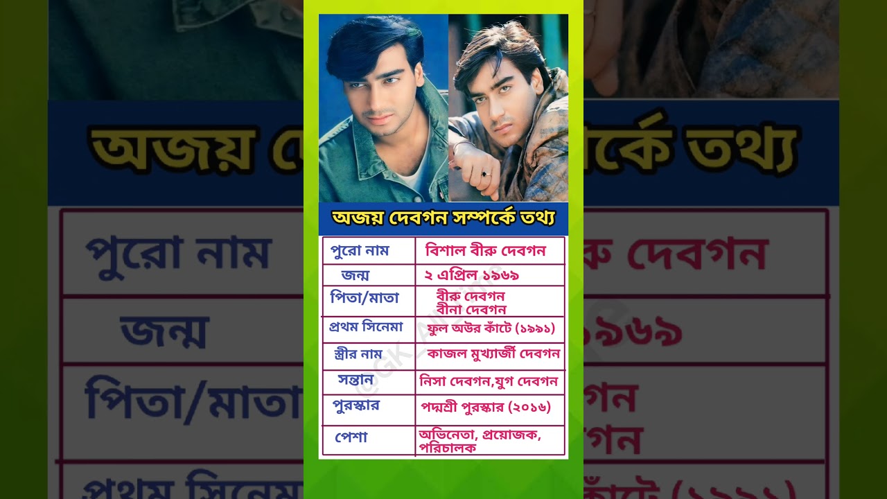 অজয় দেবগন সিনেমা ও গান 🎬🔥