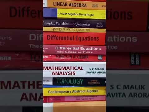 My IIT JAM and Undergrad Math books #iit #iitjam #maths #numbertheory #
