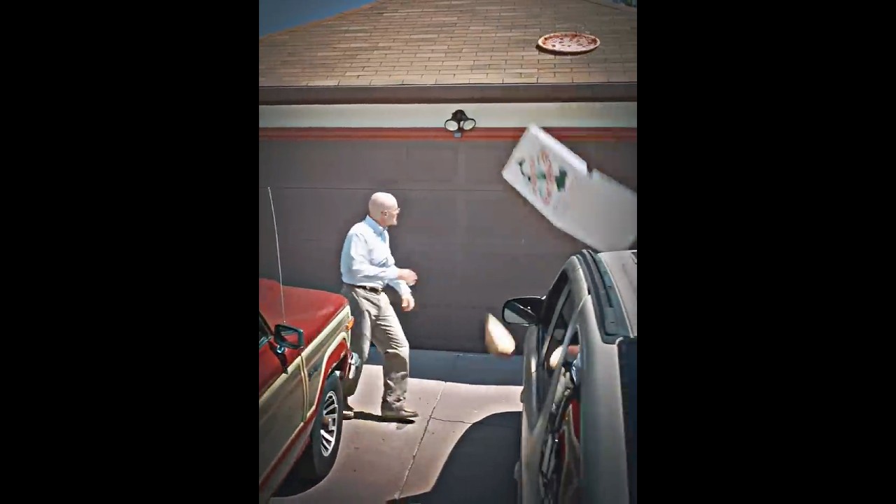 Walter White Throws Pizza Scene | Breaking Bad #shorts