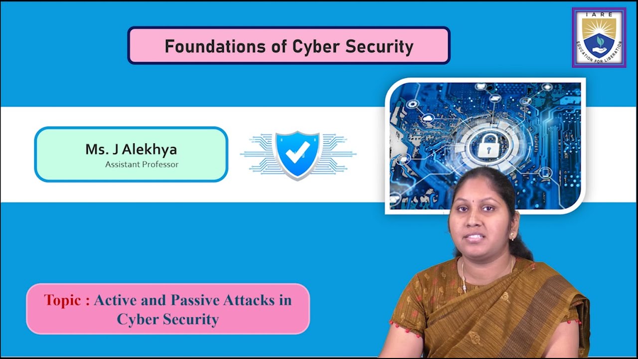 Understanding Active & Passive Cyber Attacks: Insights by Ms. J Alekhya 🔐