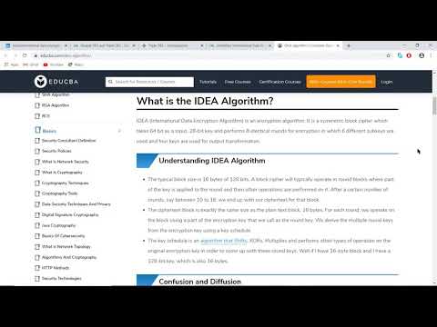 CNS- Cryptography and Network Security-BE IT- IDEA Algorithm