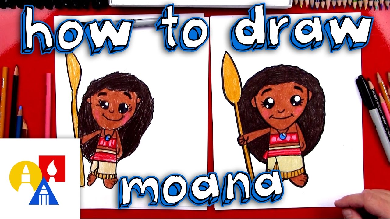 How to Draw Cartoon Moana & Maui π¨