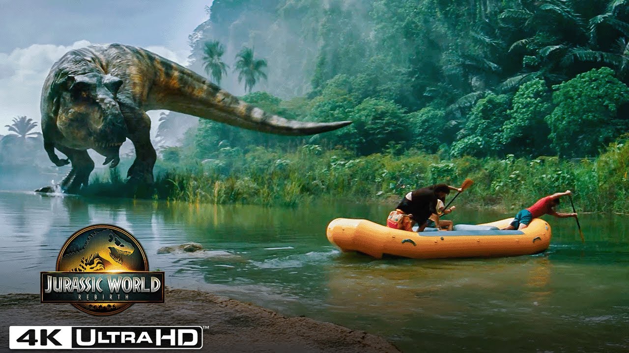 Jurassic World Rebirth | T. rex Attack on the River