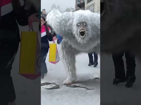 Yeti Ice man sighting in Colorado village! #yeti #bigfoot #sighting #kids
