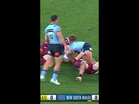 Origin Rookies: Spencer Leniu running hard and straight 😤 #nrl #origin